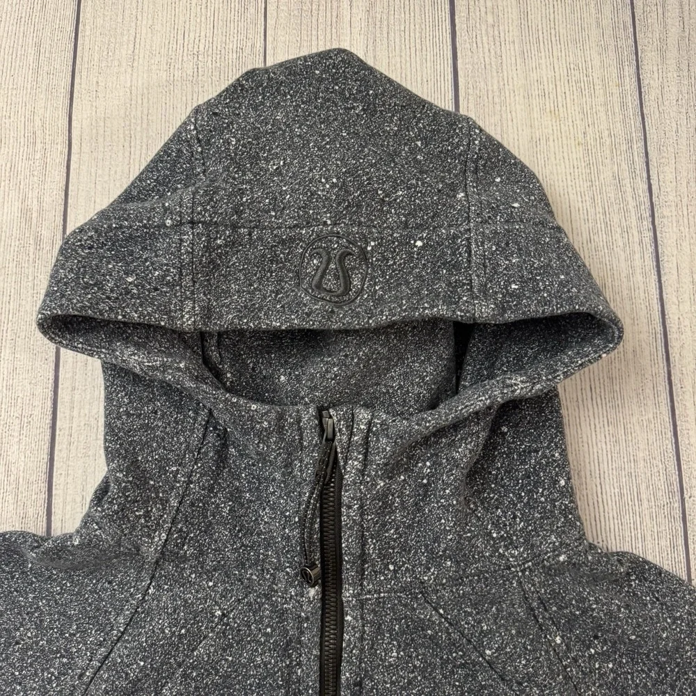 Lululemon Womens Scuba‎ Hoodie Light Fleece Luminesce Splatter Size 8